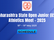Maharashtra State Open Junior (U20) Athletics Meet 2025 – Schedule